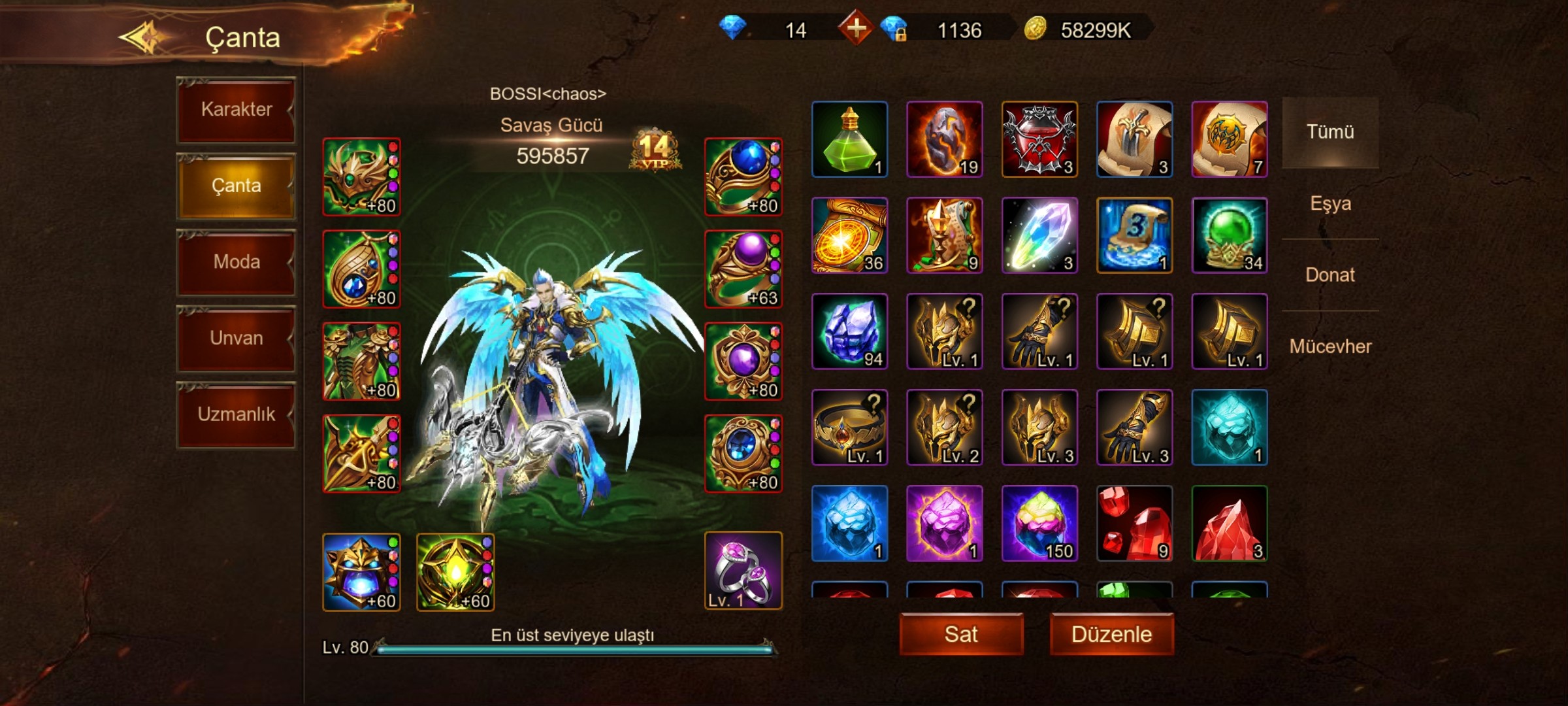 Wartune Ultra S9 Karakter